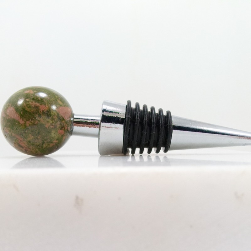 Bottle Cap with Green Agate Other