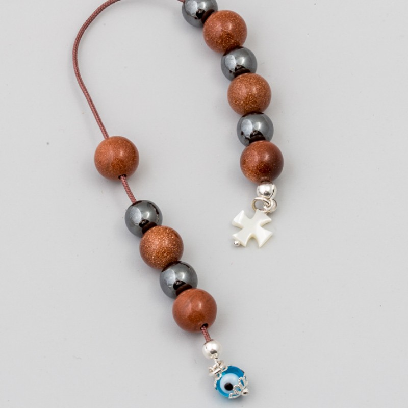 Begleri Chrysolithos & Silver 925° Rosary Beads/Begleri
