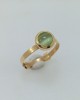 Ring with green ivory in 14K Gold Rings