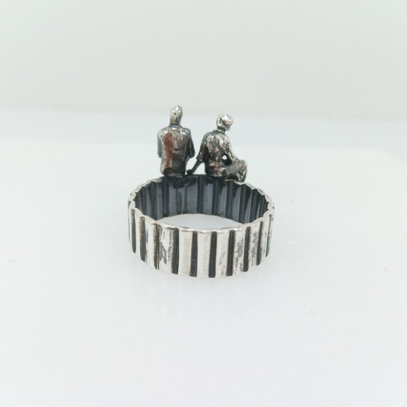 Handmade Silver ring 925° - Little People Rings
