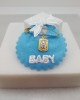 Pin for boys with Constantinato and eye in gold-plated silver 925°  Baby Pins