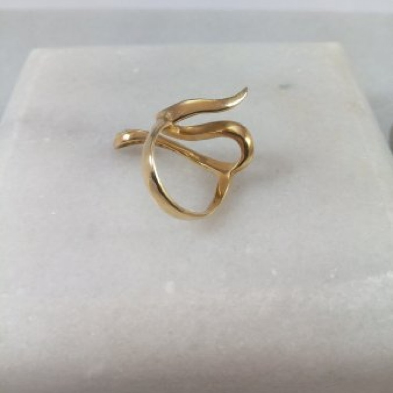 Ring in snake shape in K14 Rings