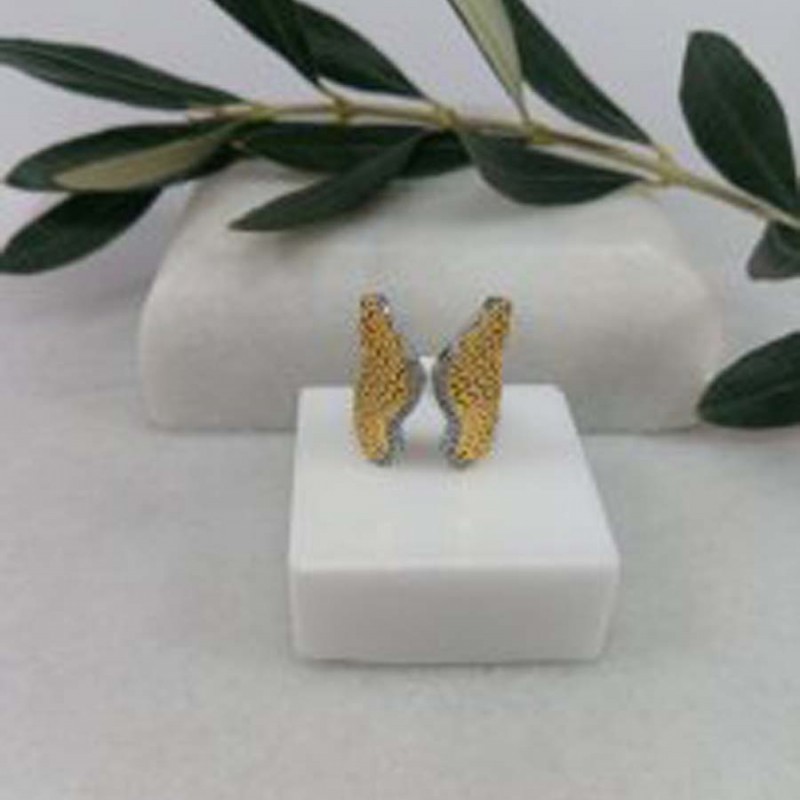 Γυναικεία Δαχτυλίδια - Γυναικα - Δαχτυλίδι με Φτερά σε χρυσό 14 καρατίων και ασήμι 925° Δαχτυλίδια