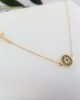 Eye / Target in 9 Carats Gold Necklaces